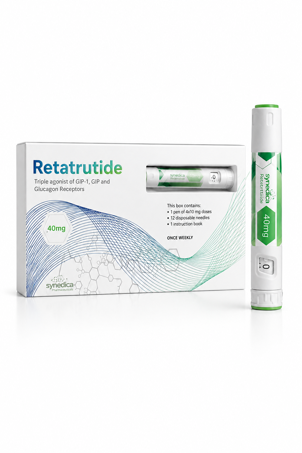 retatrutide peptide pen Triple G 20 mg (Reta) Research Peptides, Retatrutide Pens &